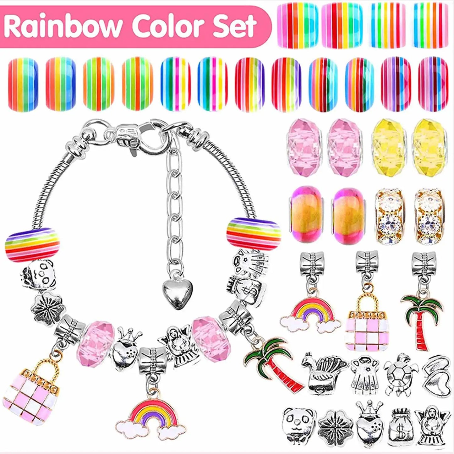 Christmas Magic Jewelry Making Kit – 112 PCS Charm Set