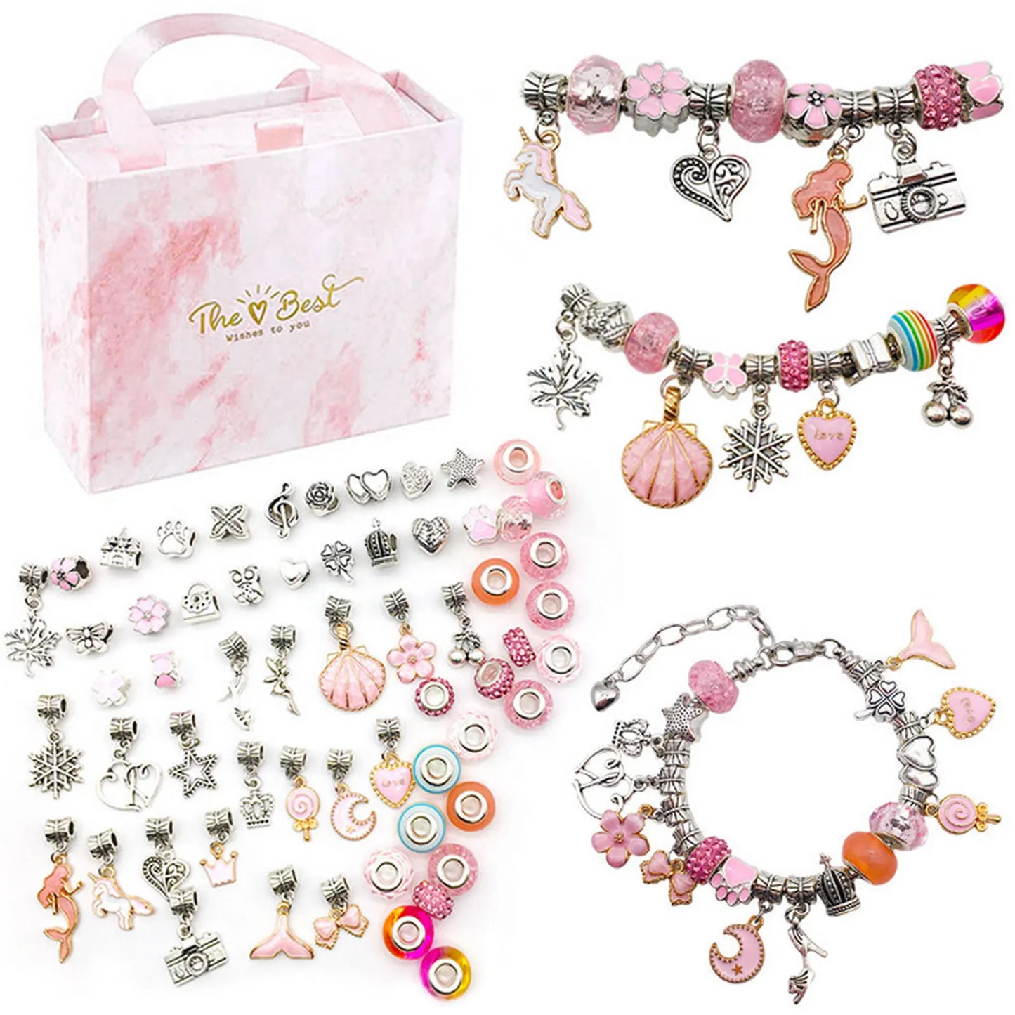 Christmas Magic Jewelry Making Kit – 112 PCS Charm Set