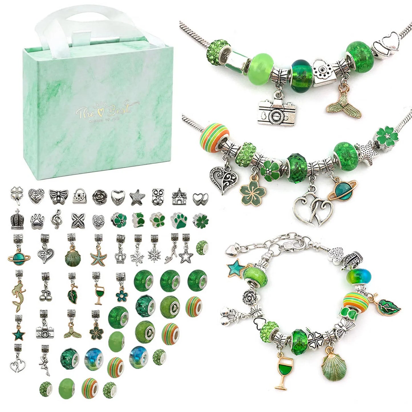 Christmas Magic Jewelry Making Kit – 112 PCS Charm Set