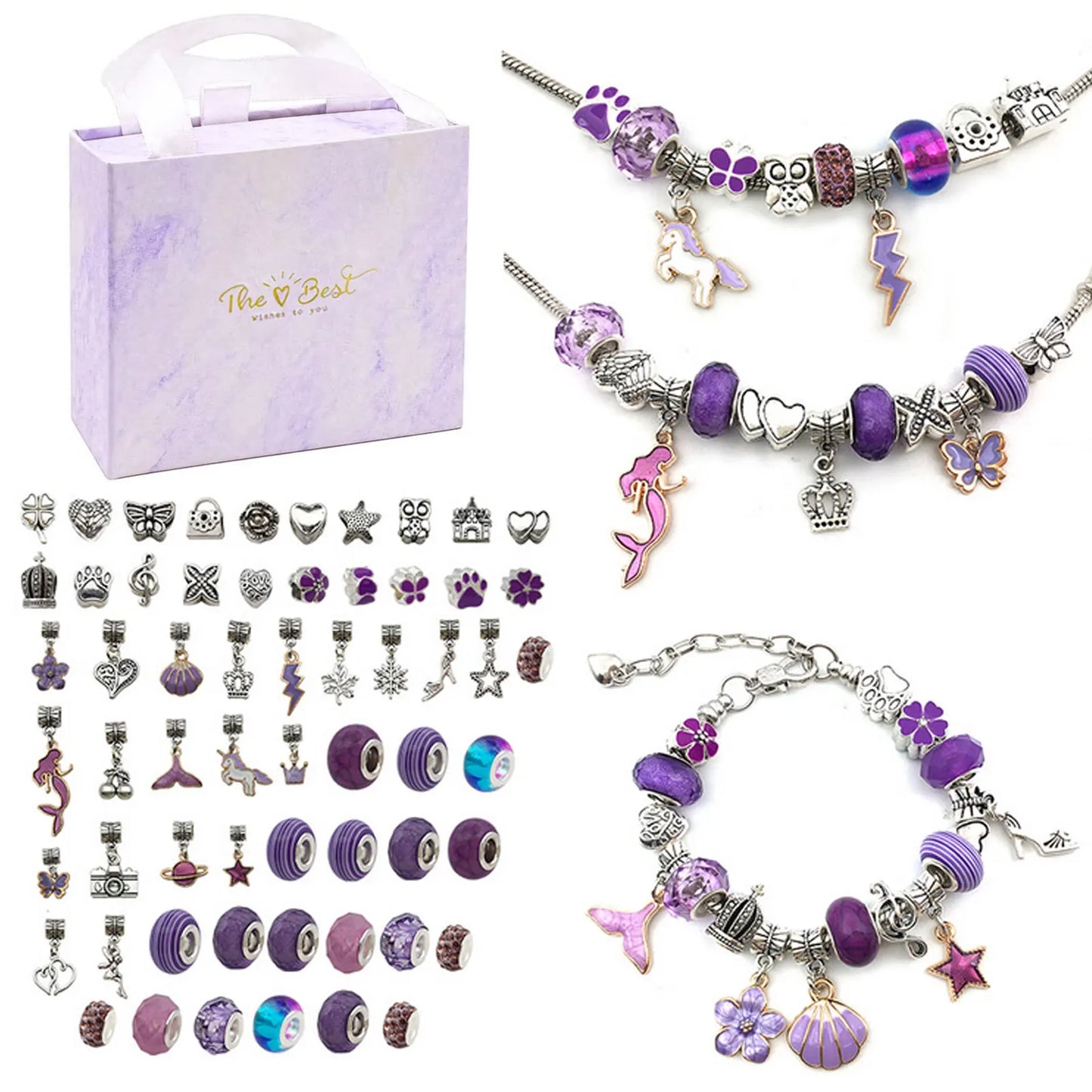 Christmas Magic Jewelry Making Kit – 112 PCS Charm Set
