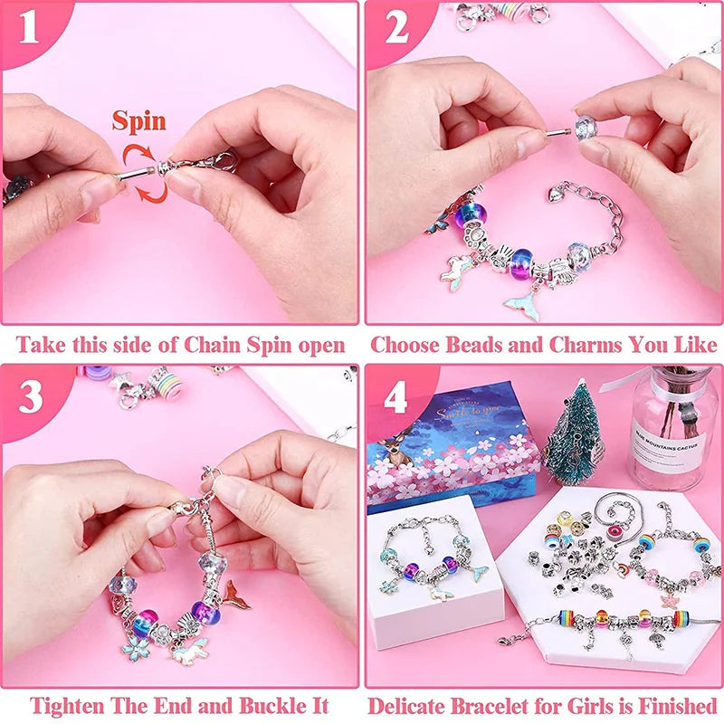 Christmas Magic Jewelry Making Kit – 112 PCS Charm Set