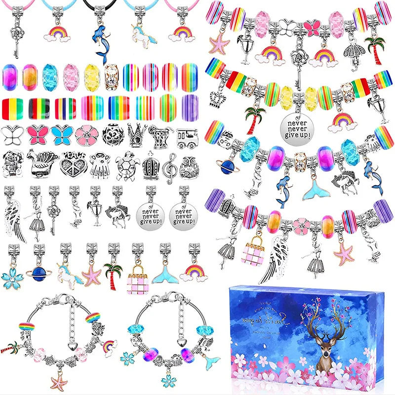 Christmas Magic Jewelry Making Kit – 112 PCS Charm Set