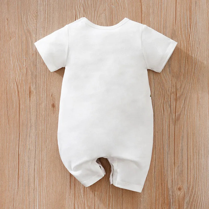 Casual Short-Sleeve Baby Bodysuit.