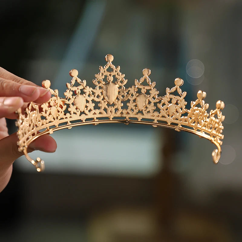 Itacazzo Bridal Headwear Gold-colour Luxurious Style Noble Ladies' Bridal Tiaras