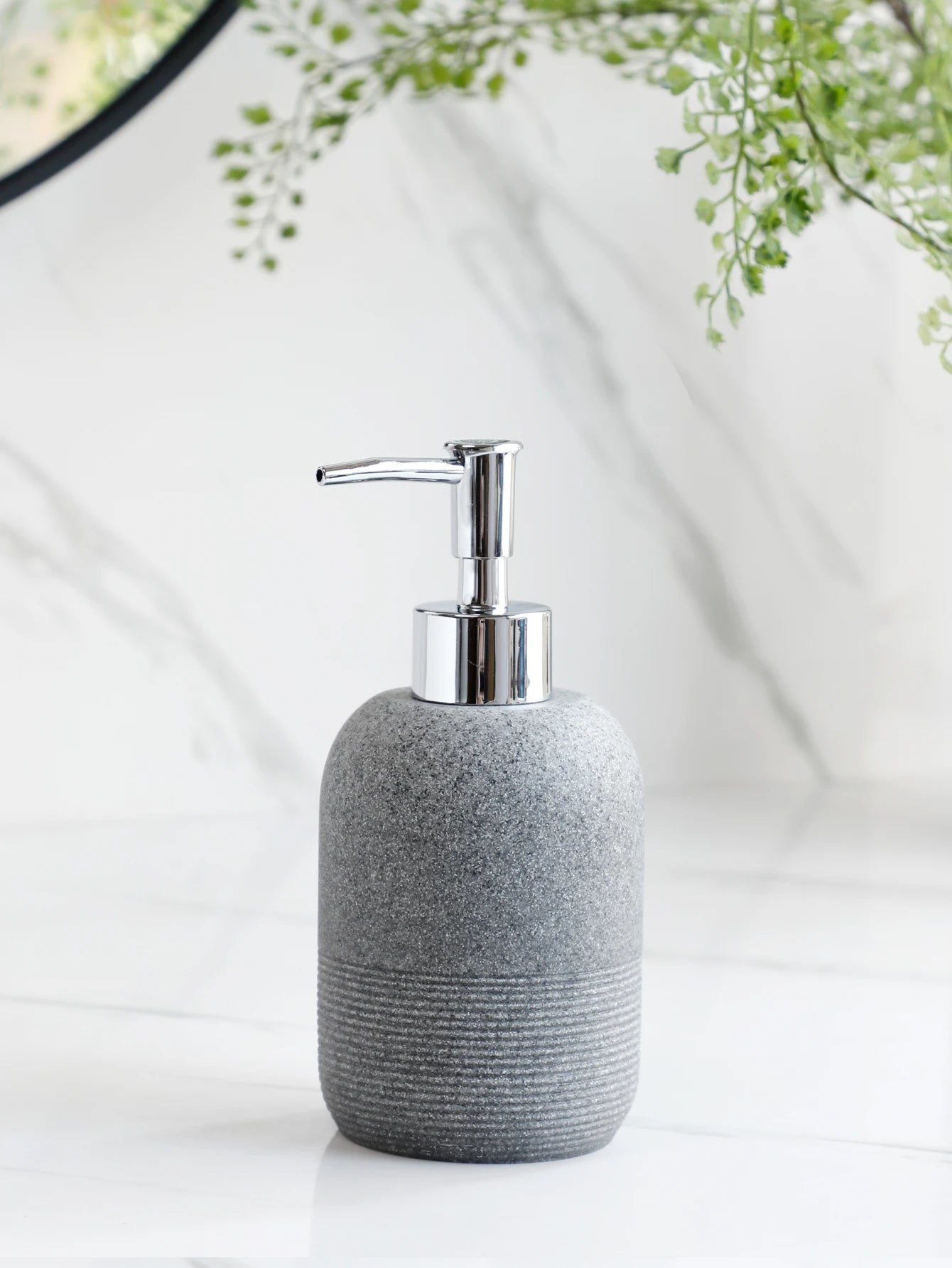 Modern Bathroom Dispenser and Holder Set