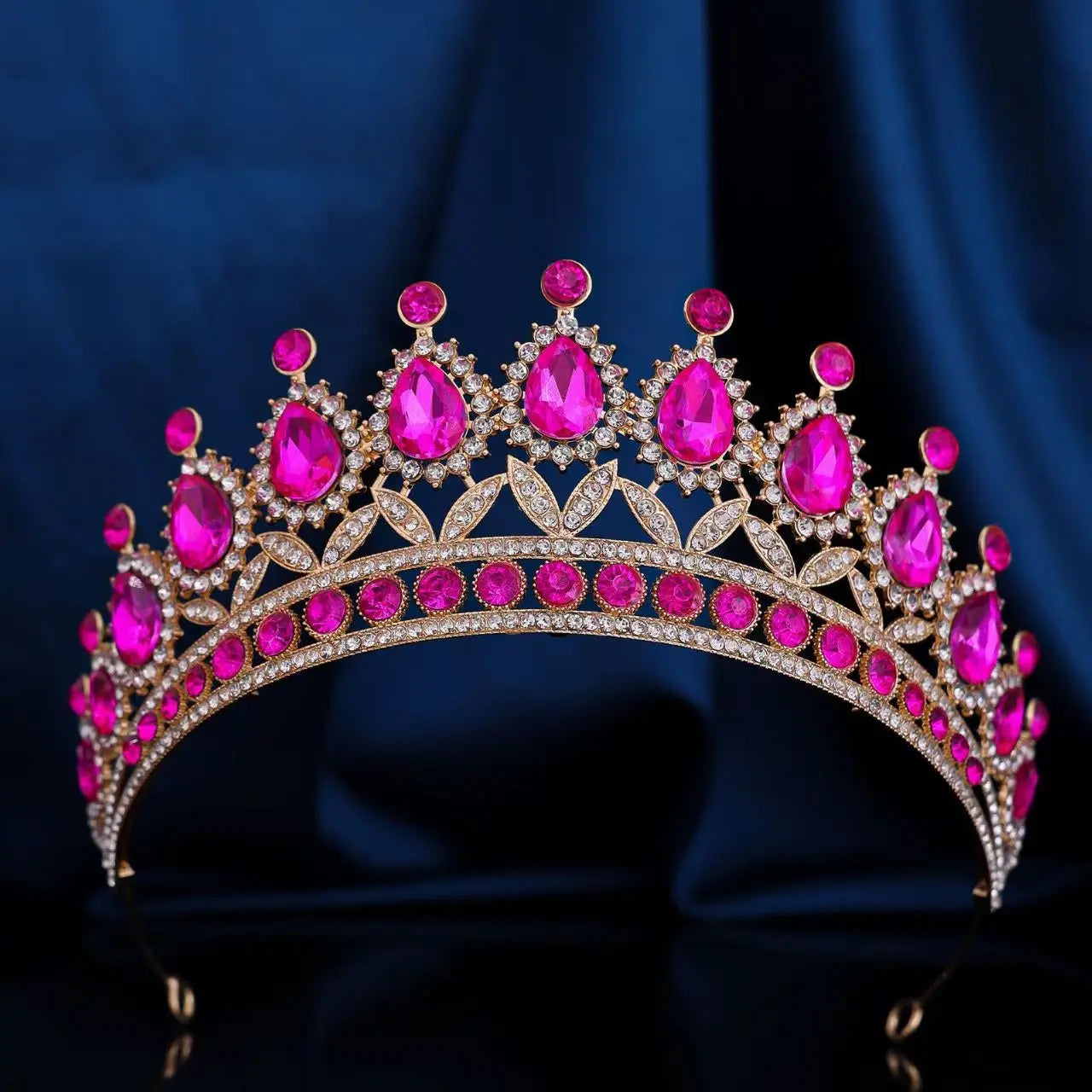 Luxury Wedding Bridal Tiara Crown Crystal Diadem High-End Women's Hair Ornament Head Jewelry Accessory