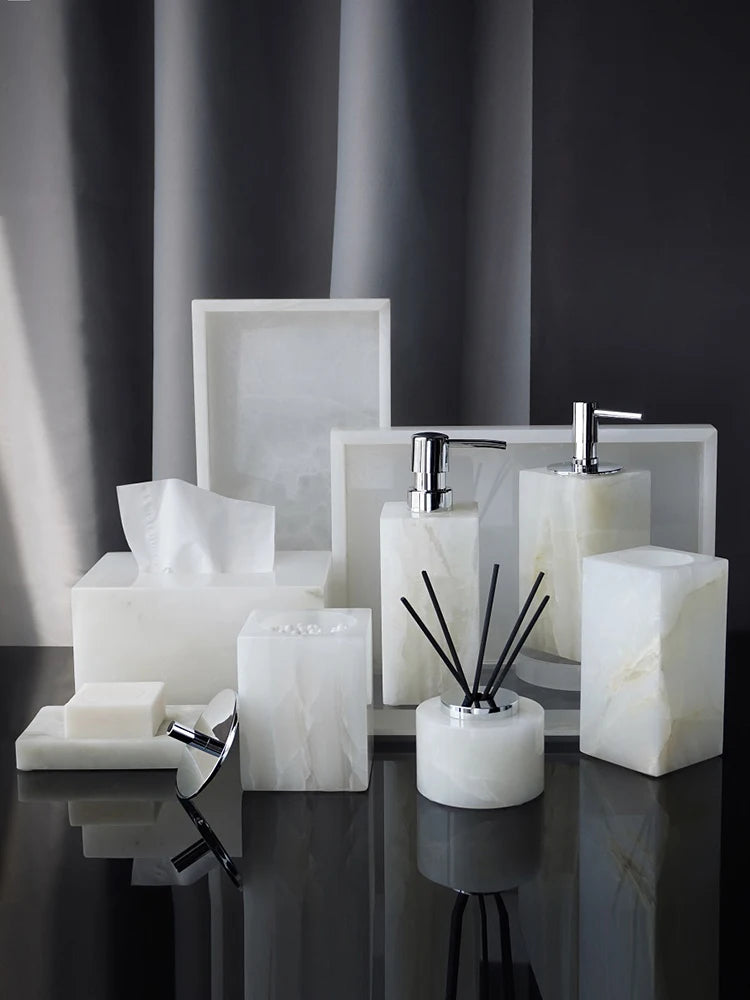 Marble & Onyx Bathroom Luxury Set
