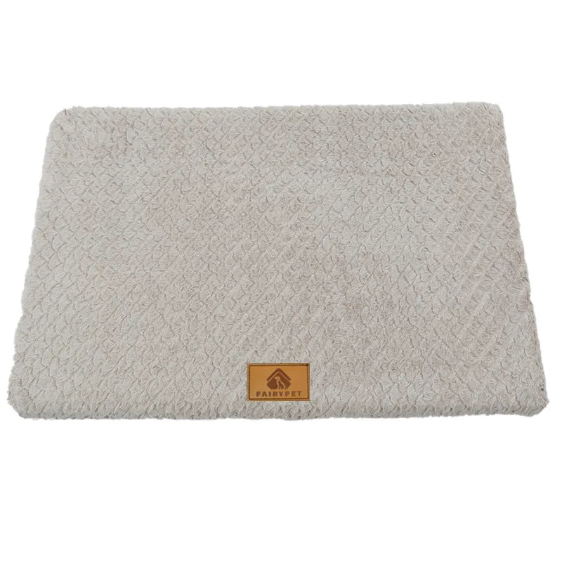 Foam Pet Bed with Removable Washable Faux Fur