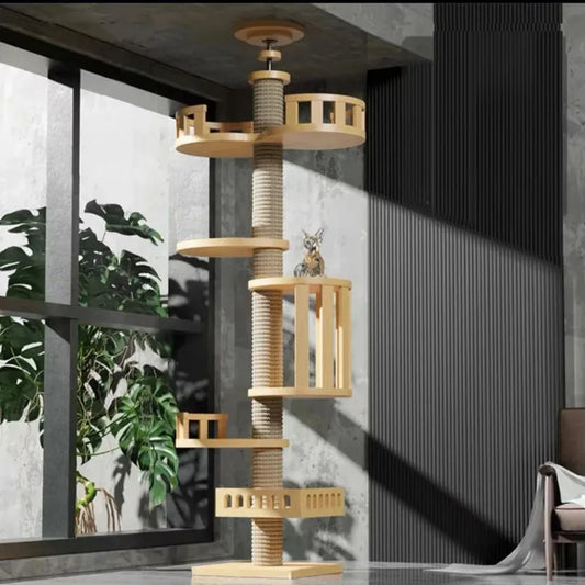 Cats Wooden Climbing House