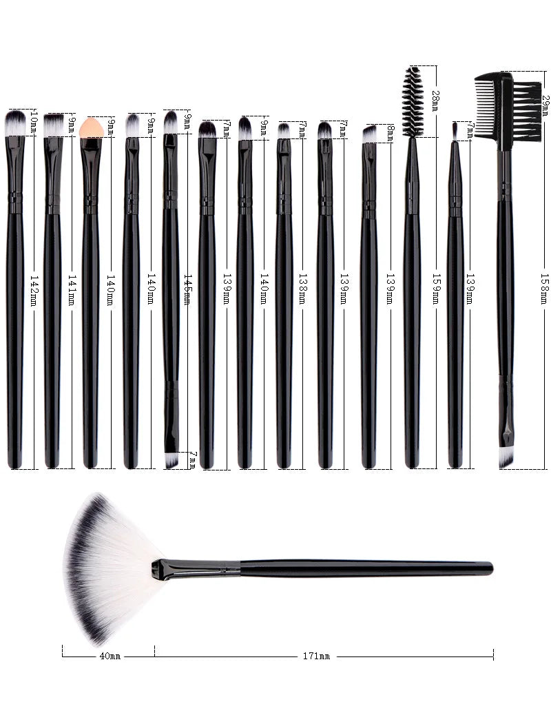 Deluxe Makeup Brush Starter Kit with Travel Case