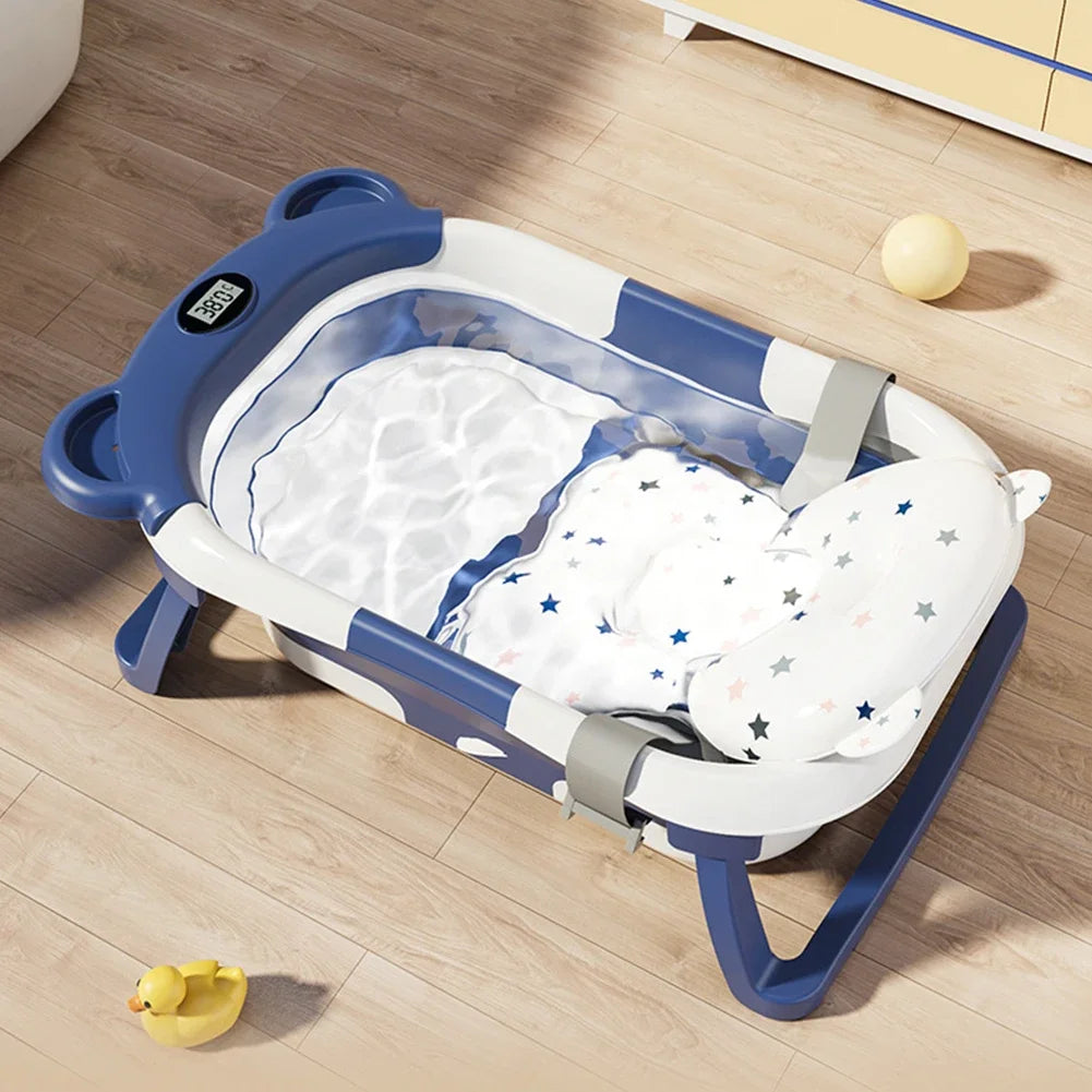 Real-time Temperature Silicone Baby Bath Bathtub