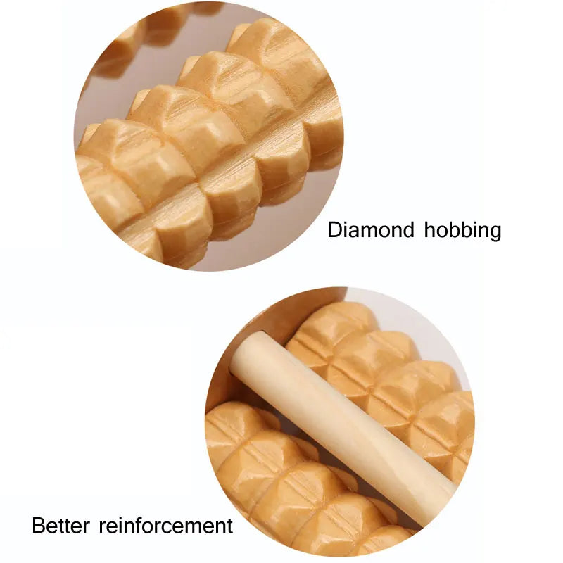 Wooden roller Foot Massager