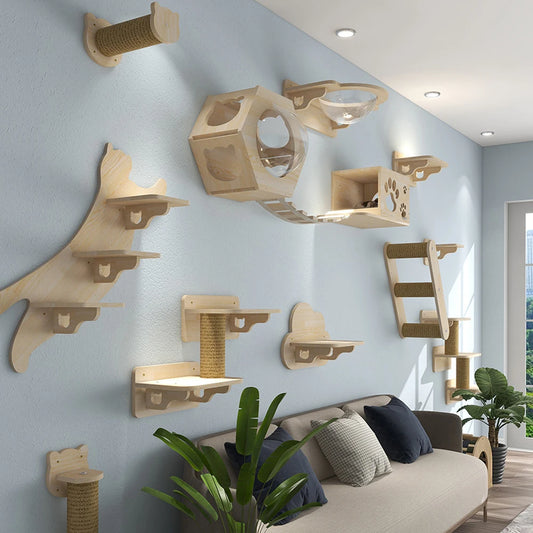 Mounted Cat Shelves