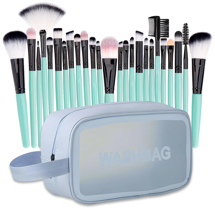 Deluxe Makeup Brush Starter Kit with Travel Case