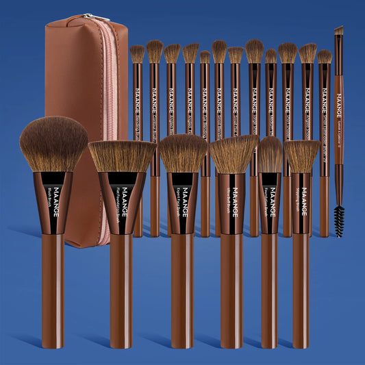 Makeup Brushes Set with Storage Bag Foundation Blush Powder Brush Cosmetics Blending Brushes for Eyeshadow Conceal
