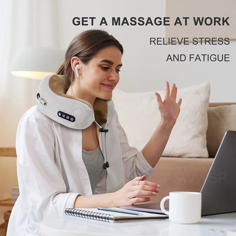 U-shaped neck massager