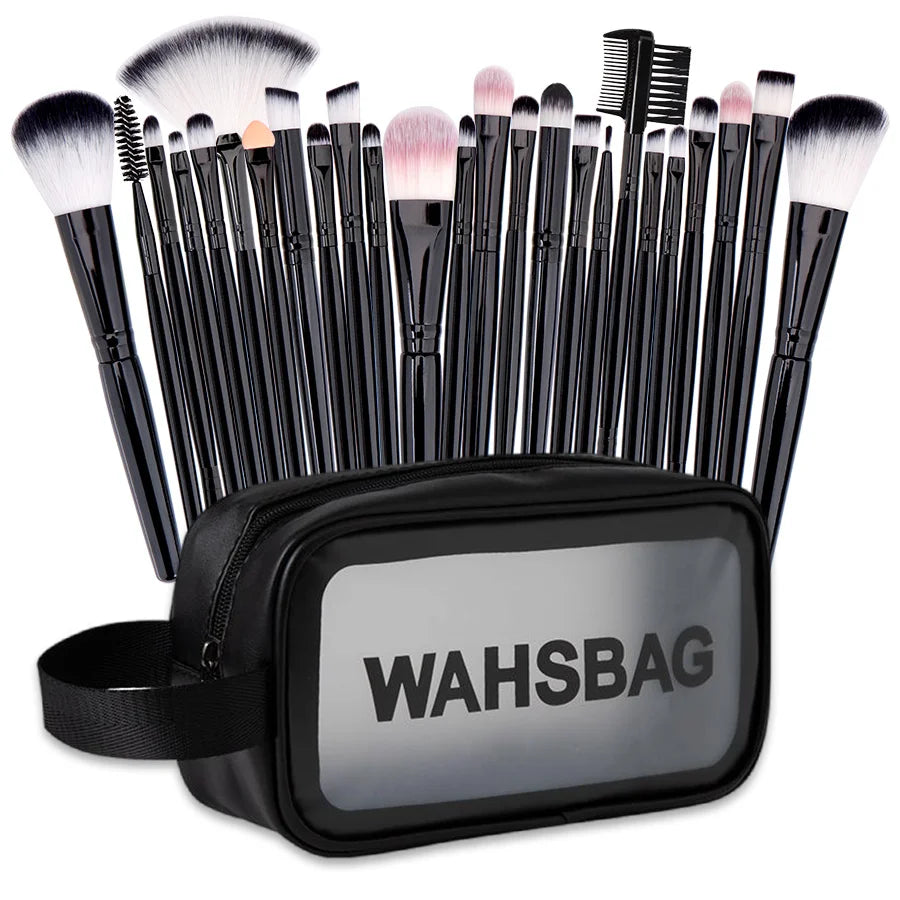Deluxe Makeup Brush Starter Kit with Travel Case
