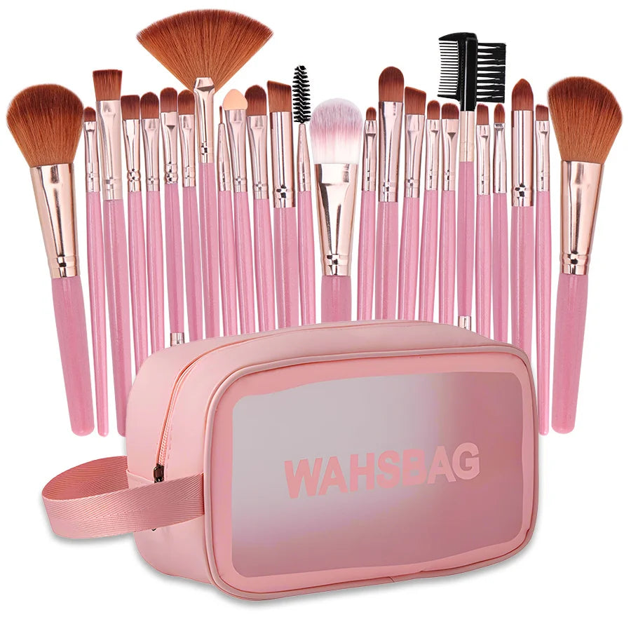 Deluxe Makeup Brush Starter Kit with Travel Case
