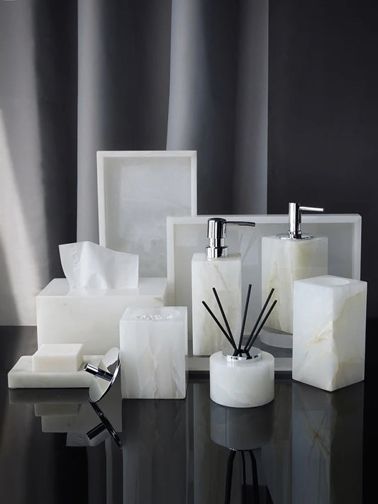 Marble & Onyx Bathroom Luxury Set