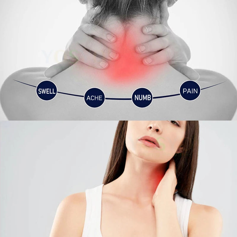 Electric Heated Cervical Massage Strap with Adjustable Neck Protection